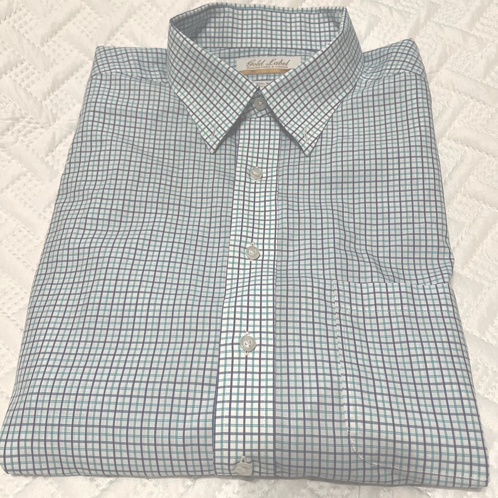 Round tree and Yorker gold label long sleeve dress shirt